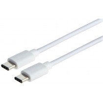 USB-C naar USB-C kabel - 0,8 meter - wit