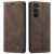 CaseMe book case leer - Samsung Galaxy A34 5G - bruin