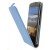 Hoesje HTC One M9 flip case dual color blauw