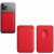 Pasjeshouder voor achterkant van telefoon of hoesje (zelfklevend) - rood