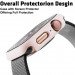 Apple Watch Series 4/5/6/SE - 40mm screenprotector en cover voor de behuizing - roze