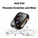 Apple Watch Series 4/5/6/SE - 44mm screenprotector en cover voor de behuizing - zwart