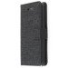 Wallet case fabric Apple iPhone 5C zwart