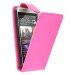 Flip case HTC One Mini roze