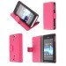 Flip case met stand Sony Xperia V roze