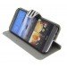 Hoesje HTC One M9 flip wallet zebra