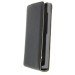 Voorkant - Hoesje Microsoft Lumia 435 flip case dual color zwart