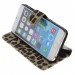 Standaard - Wallet case tijgerprint Apple iPhone 6S bruin